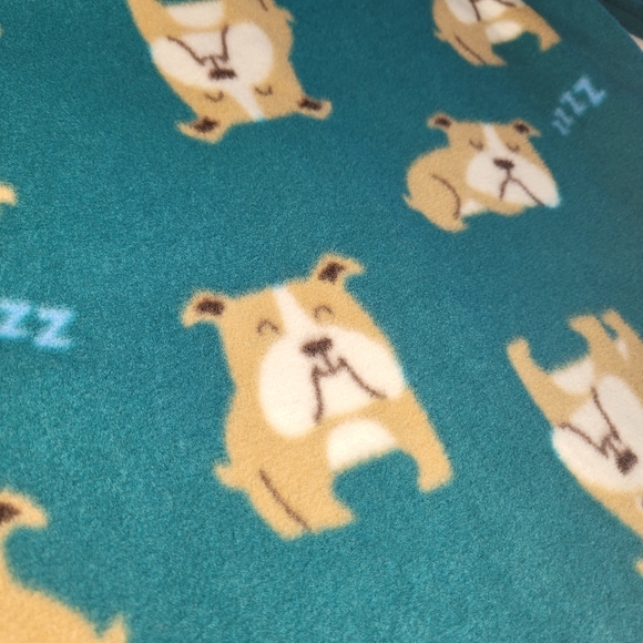 Carter's Boys Fleece Zip-up Footed Pajamas Bulldog Theme 3T - Picture 3 of 8